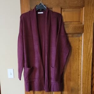Staccato Burgundy Knit Cardigan